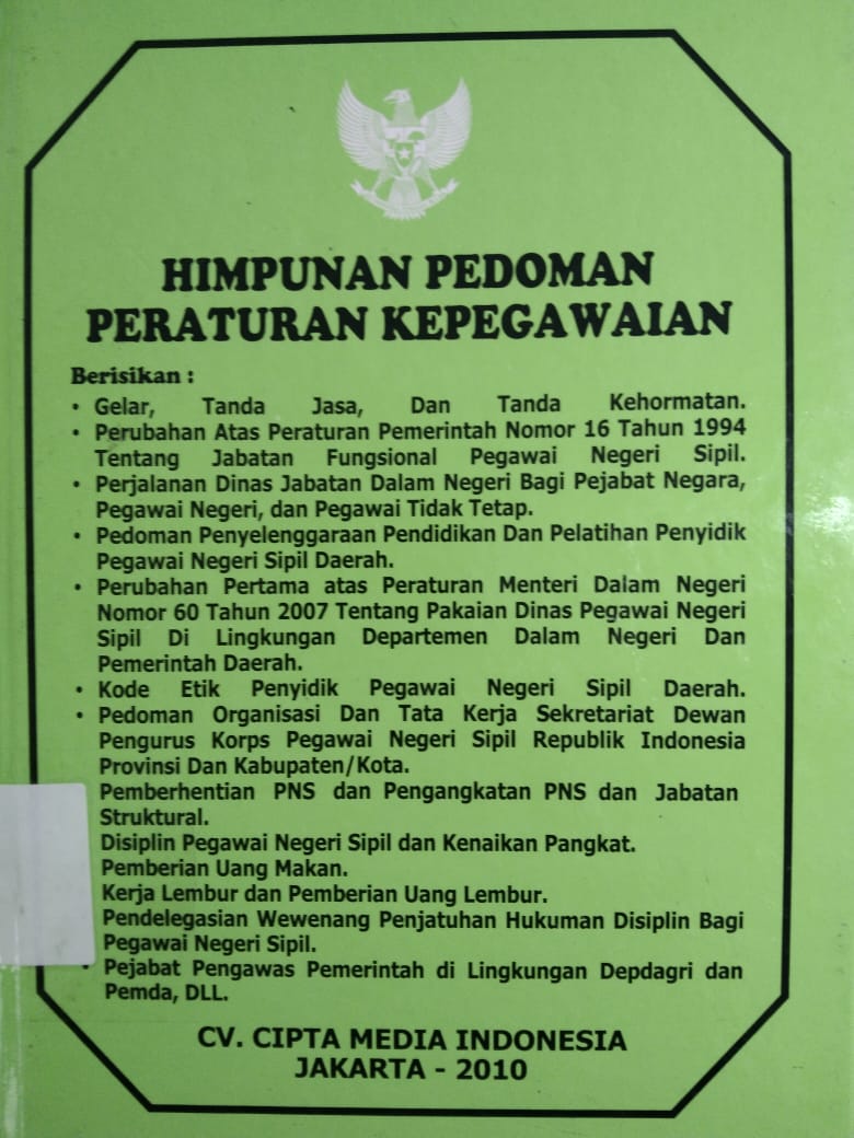 Himpunan Pedoman Peraturan Kepegawaian
