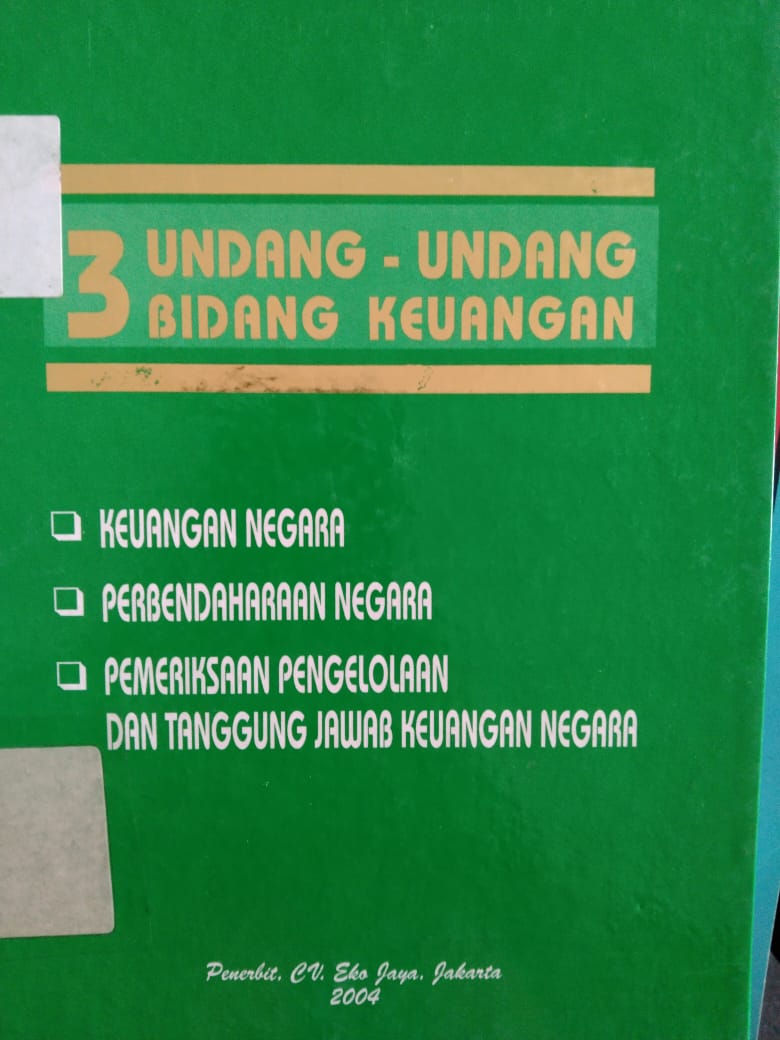 3 Undang-Undang Bidang Keuangan 