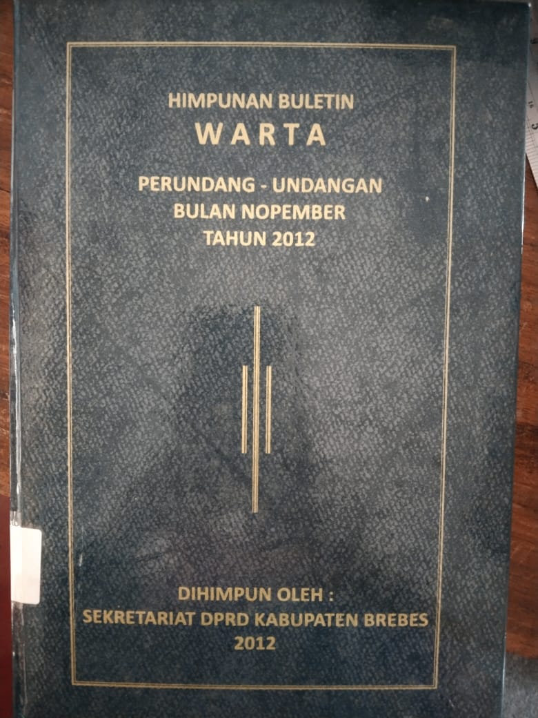 Himpunan Buletin Warta Perundang-Undangan Bulan November Tahun 2012