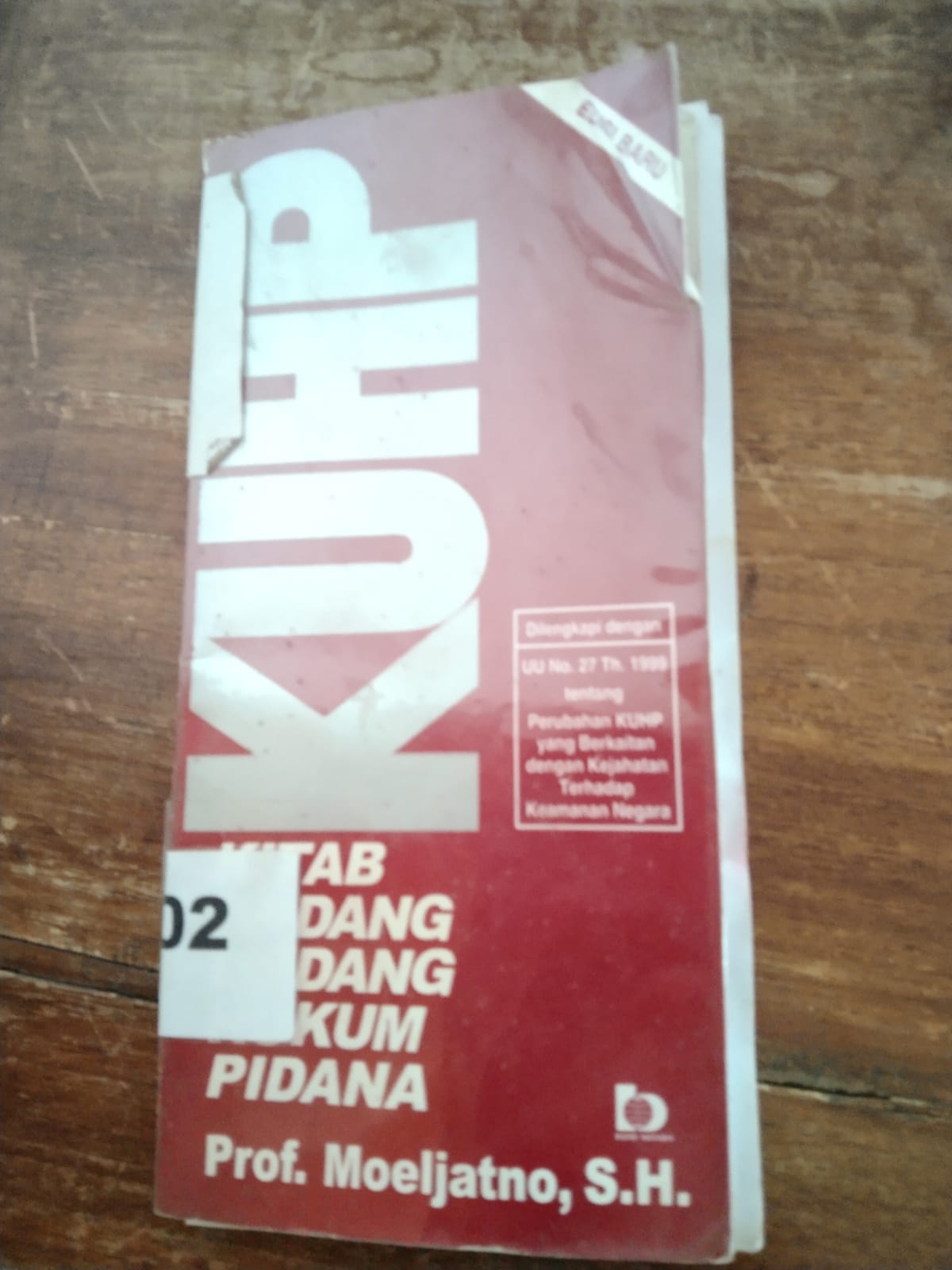KUHP kitab undang-undang hukum pidana