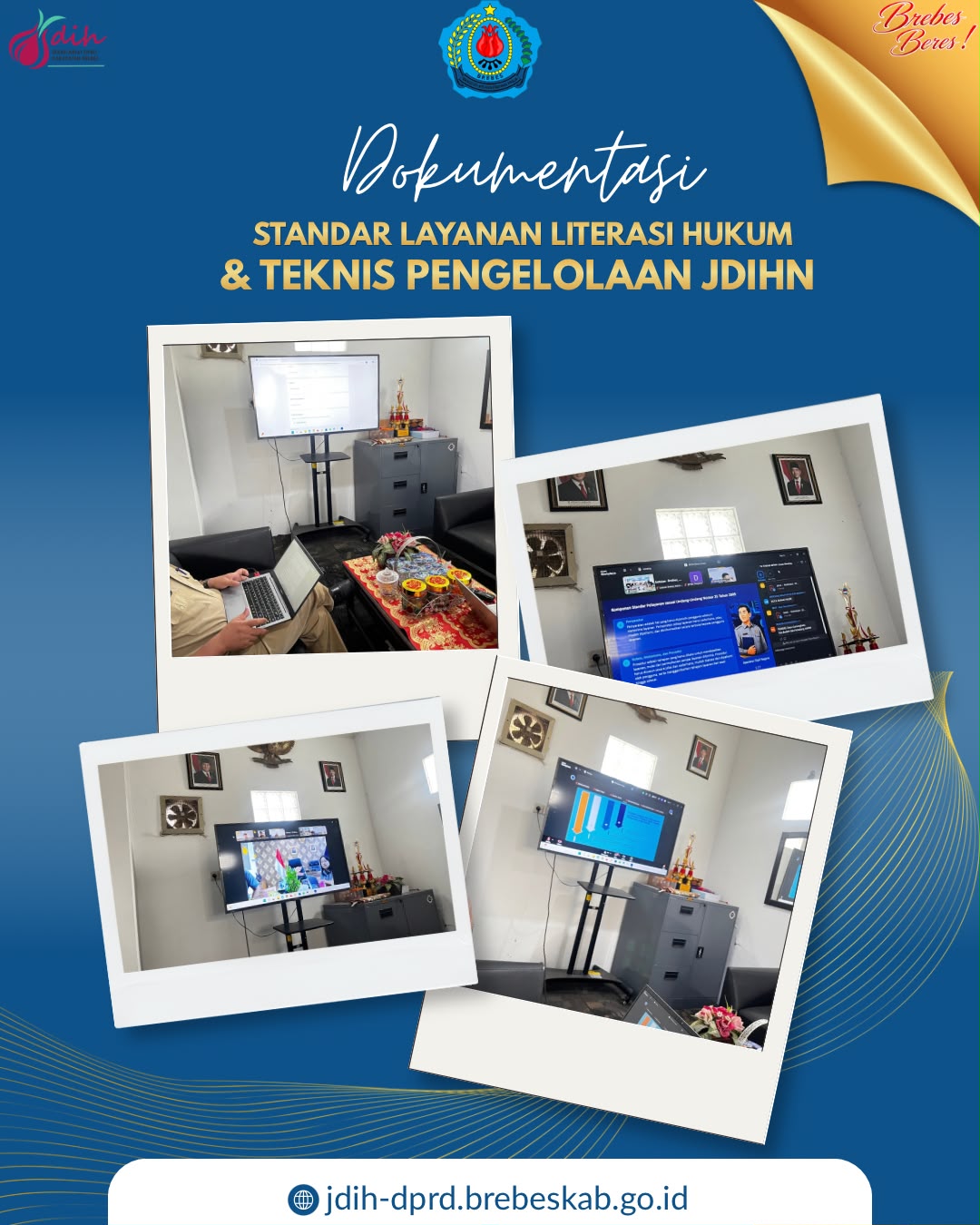 SOSIALISASI PEDOMAN STANDAR LAYANAN LITERASI HUKUM DAN TEKNIS PENGELOLAAN JDIHN VIA ZOOM